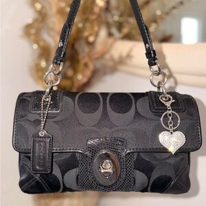 Coach Peyton Black Shoulder Bag